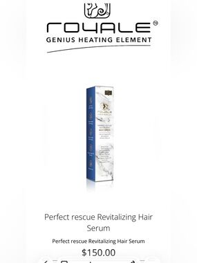 Royale Perfect Rescue Revitalizing Hair Serum — Blue & White